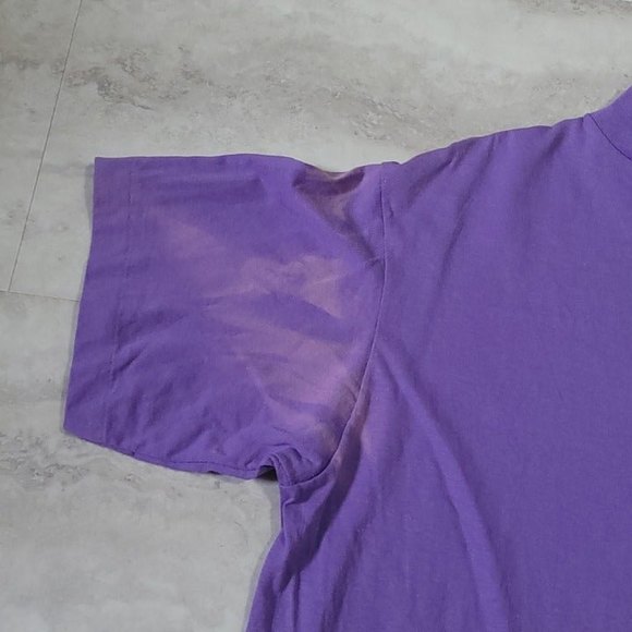 Vintage Lizard Graphic KK10 Purple Turtle Neck Faded T-Shirt One Size Fits All - Picture 4 of 12